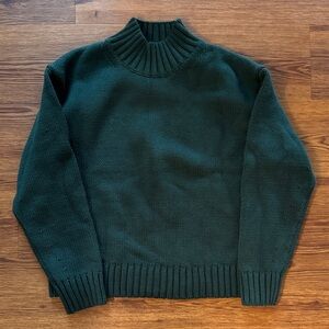 CAbi Dark Green Turtleneck Sweater